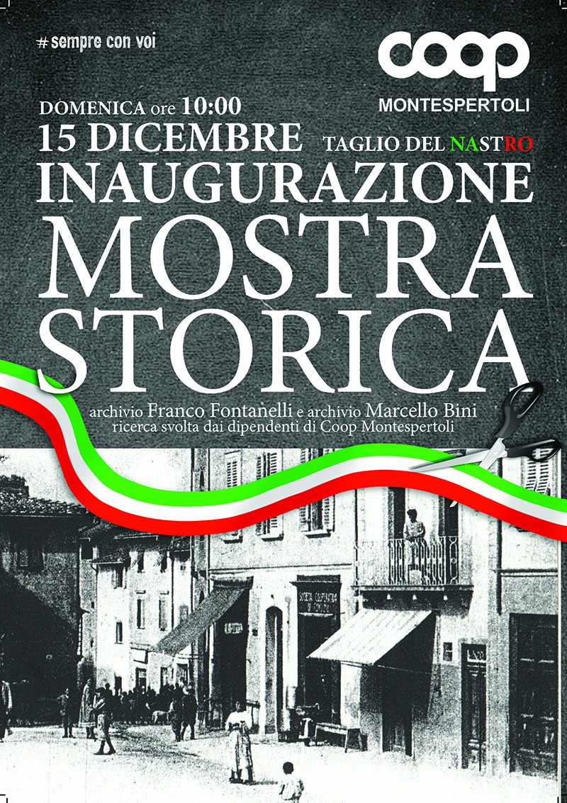 Taglio del nastro per la mostra storica di Coop Montespertoli