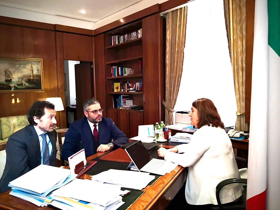 Nicola Maglione (M5S) a Roma con Giannarelli per parlare di amianto, vivai e raddoppio ferroviario