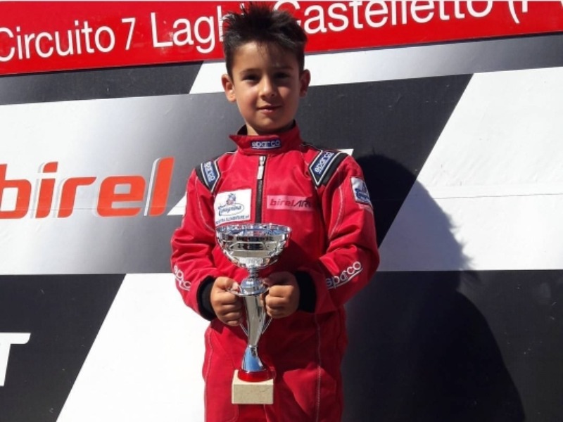 Manuel Morello, il campioncino di kart che fa impazzire Montemurlo