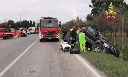 Incidente sulla Sr 71 a Vallone