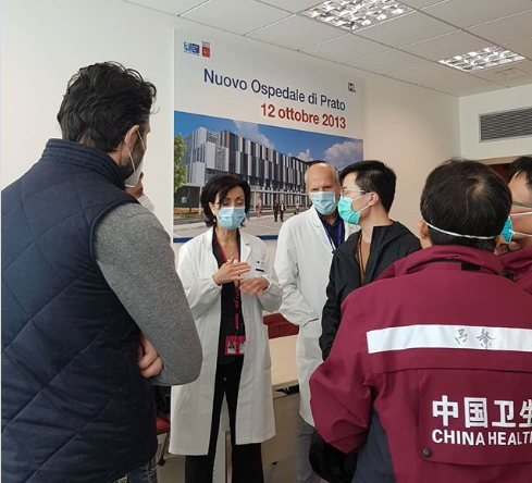 Organizzazione per emergenza coronavirus: all’ospedale di Prato è ottima, parola dei medici cinesi