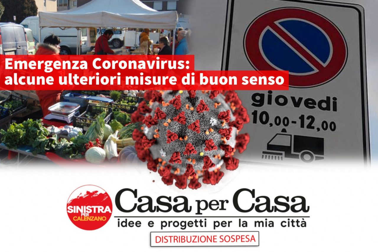 Coronavirus: no ai mercati rionali e divieti di sosta