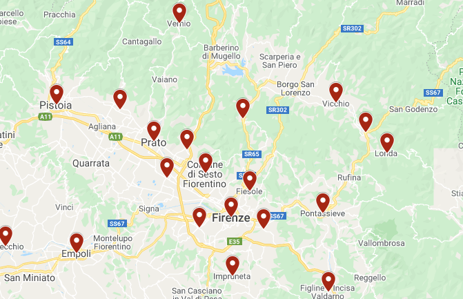 Sono 58 i positivi di ieri nella Ausl Toscana Centro: ecco i dati comune per comune