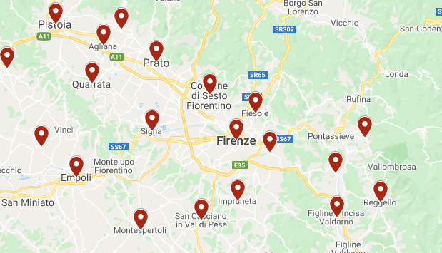 Coronavirus: 94 casi ieri nelle province di Firenze, Prato e Pistoia. Ecco la mappa comune per comune
