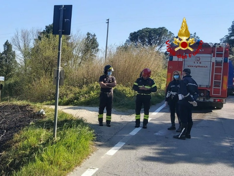 Principio d’incendio al Pinone