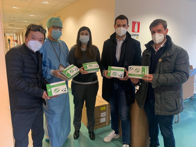 Dalla Cina 2500 test sierologici già consegnati al Santo Stefano