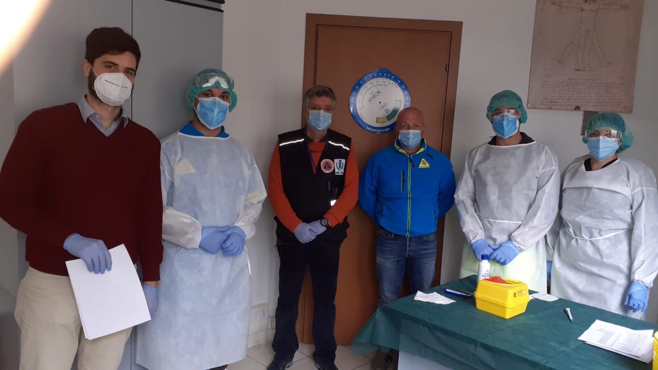 Coronavirus: screening oggi a Vaiano su volontari, assessori e dipendenti