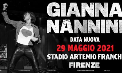 Gianna Nannini: posticipato al 29 maggio 2021 il live speciale allo Stadio Artemio Franchi di Firenze