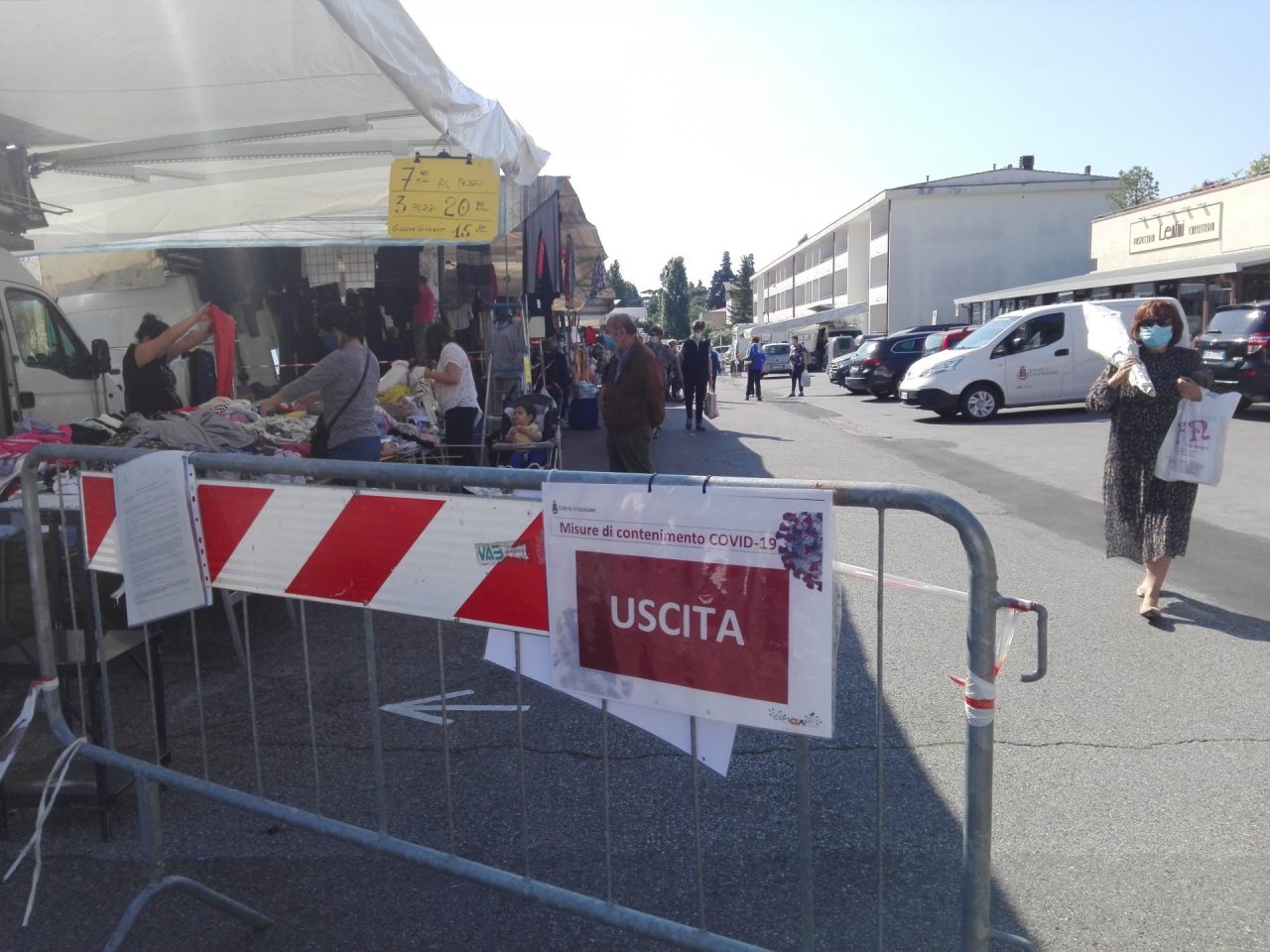 Tornano i mercati a pieno regime a Calenzano: situazione sotto controllo