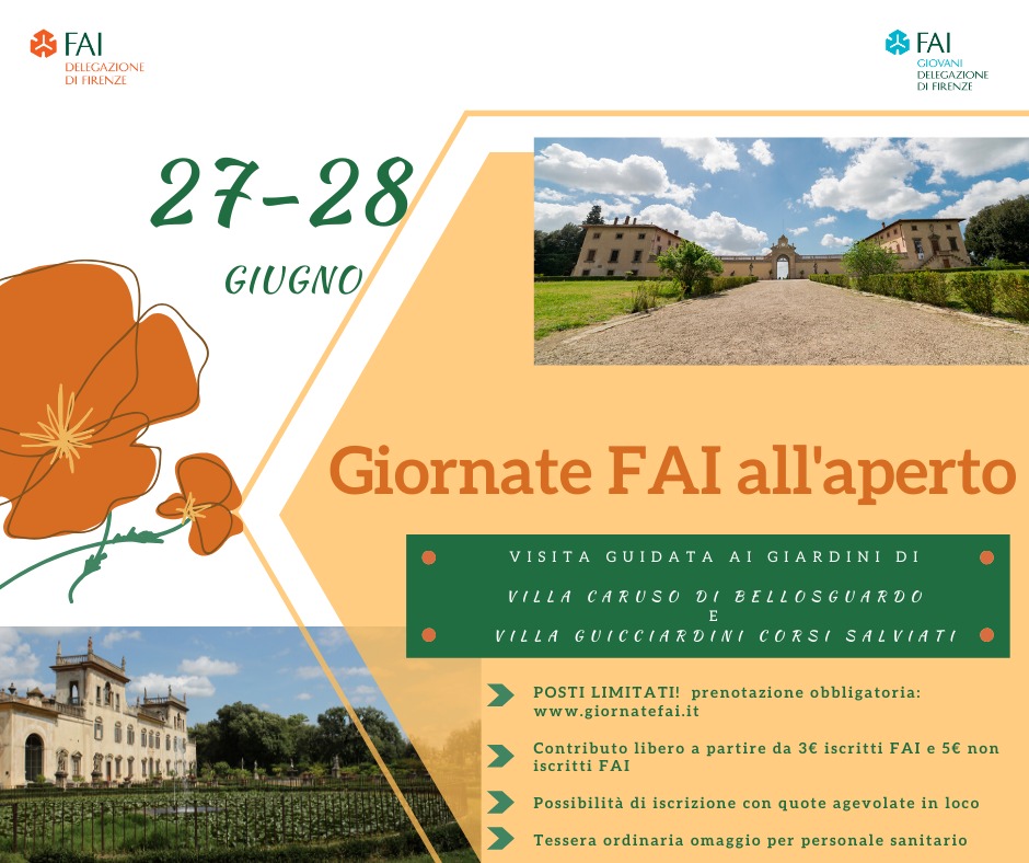 Giornate Fai: arrivano gli appuntamenti a Lastra a Signa e Sesto Fiorentino