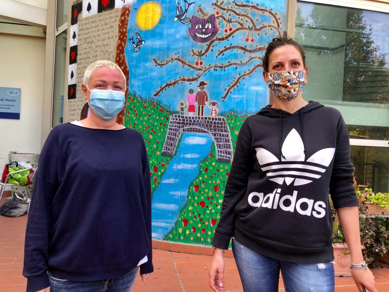 Casa di Marta: un murales per la riapertura alle famiglie
