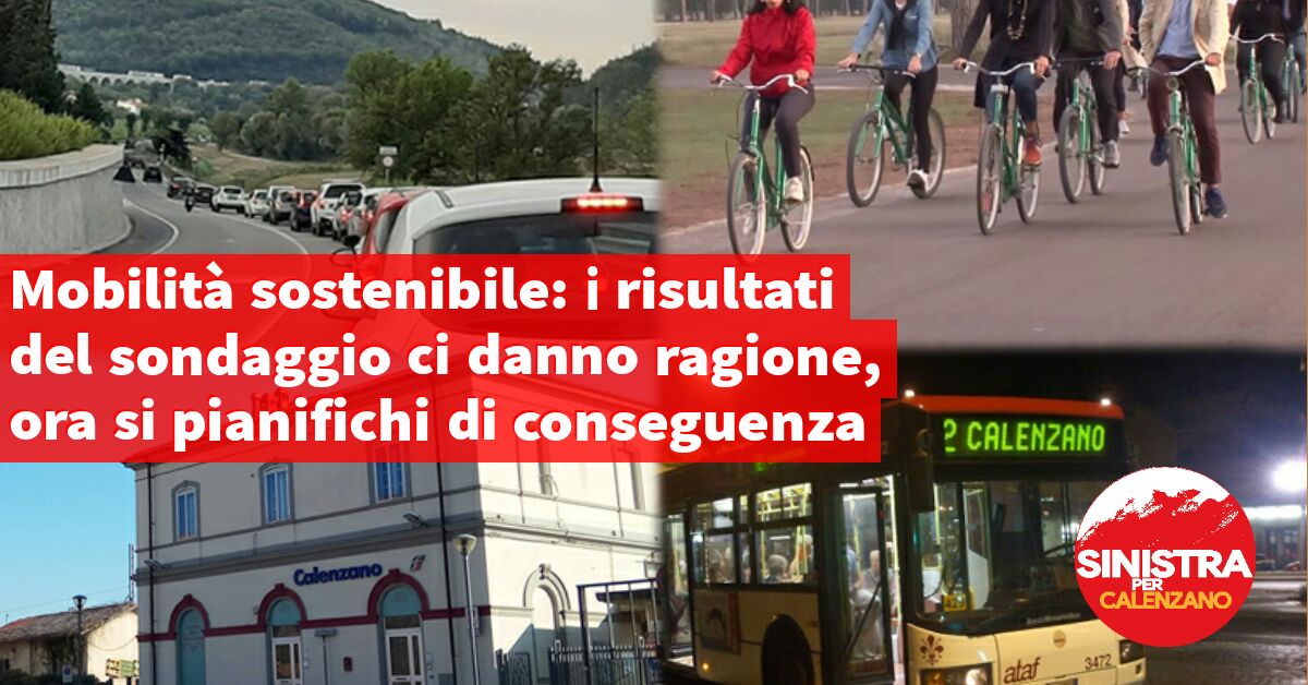 Sinistra per Calenzano: “I risultati ci danno ragione, ora si pianifichi di conseguenza”