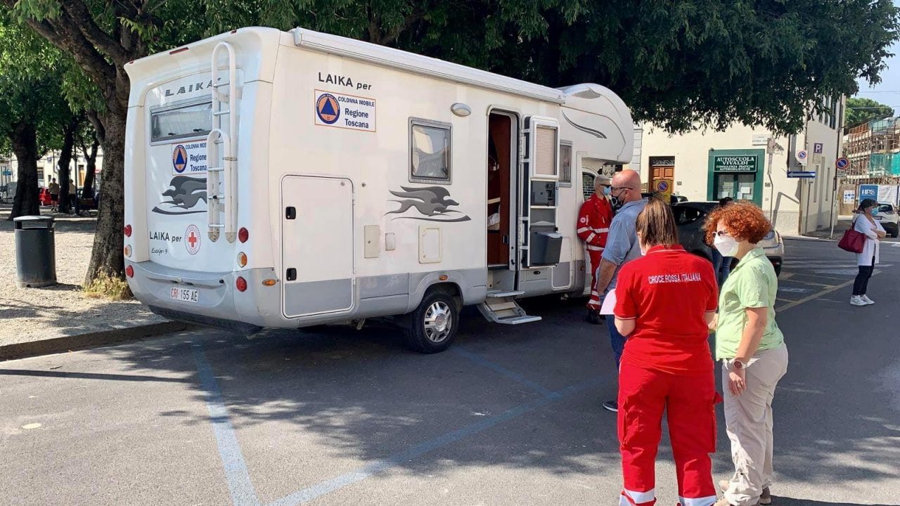 Indagine sierologica, stamani nella Piana era presente l’unità mobile della Croce Rossa