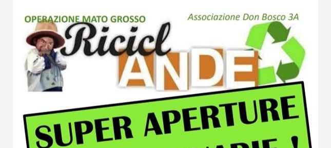 Riciclande: aperture straordinarie nei week end di luglio