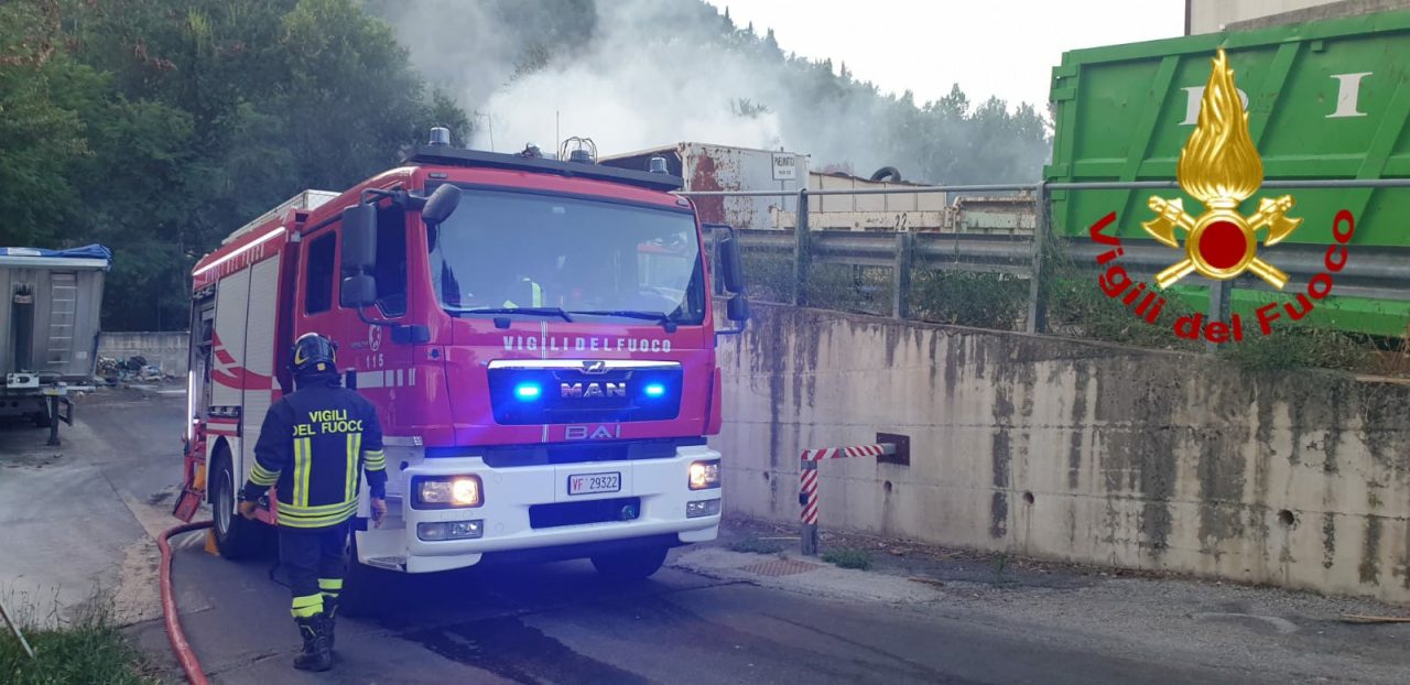 Incendio all’inceneritore di Selvapiana