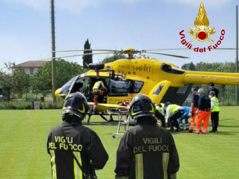 Incidente sulla Sp 128: feriti presi in carico dal Pegaso