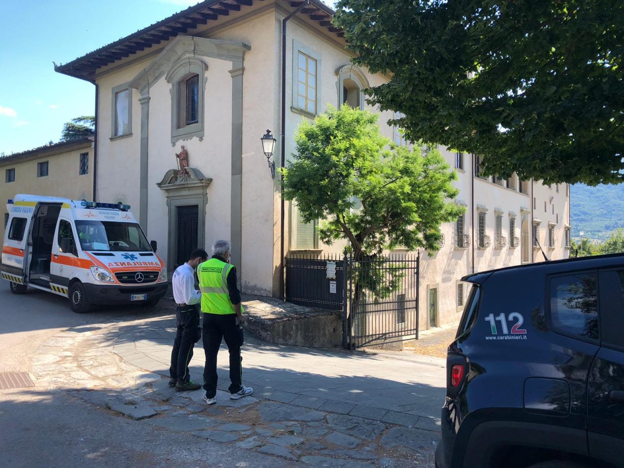 Ordigno inesploso alla villa del Mulinaccio