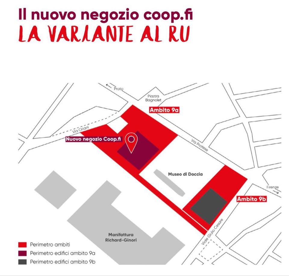 Coop nell’area Ginori, concluso il programma di informazione per la realizzazione del punto vendita