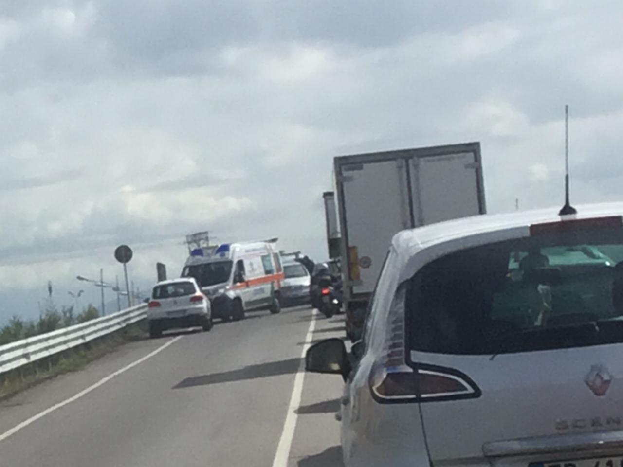 Incidente sulla Perfetti Ricasoli: traffico rallentato in direzione Prato