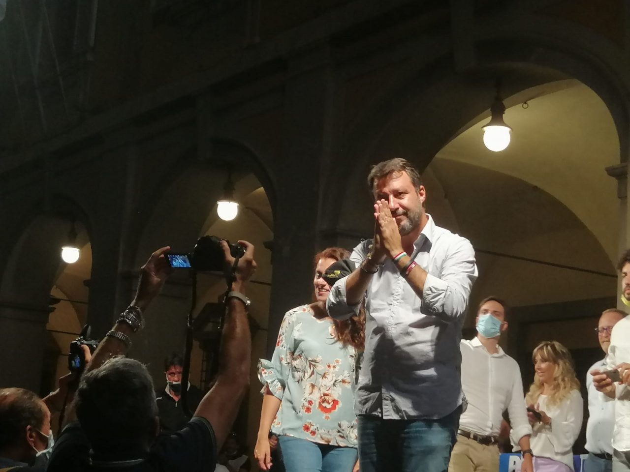 Salvini a Prato, a distanza di un anno non ha fatto i numeri sperati LE FOTO