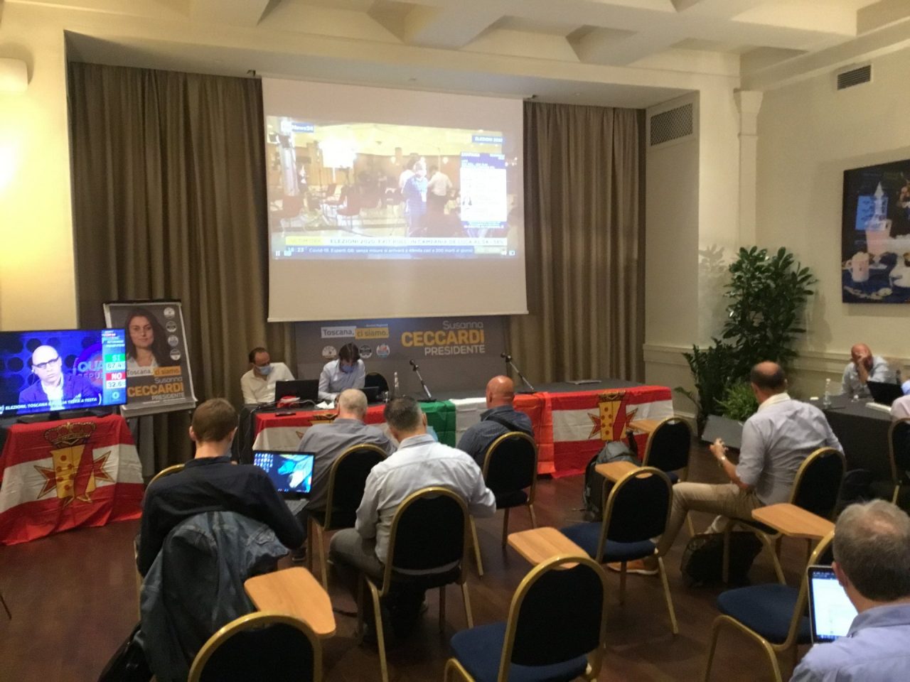 Prime proiezioni: Giani e Ceccardi è testa a testa