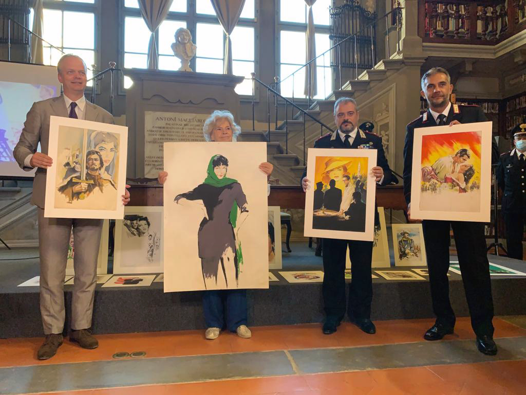 Presentate agli Uffizi le 134 opere sottratte a Silvano Campeggi e recuperate dal Comando Carabinieri Tutela Patrimonio Culturale