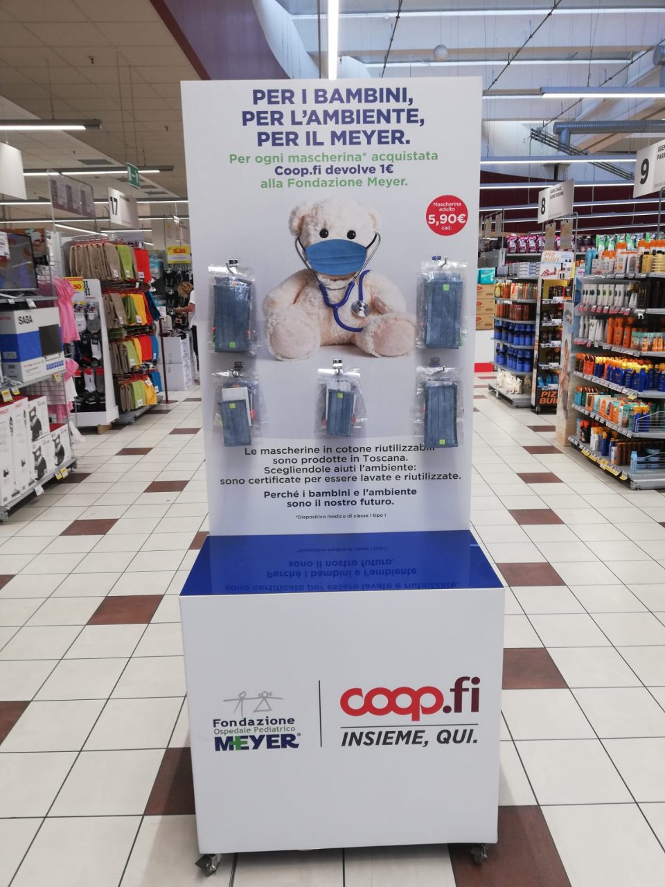 Oltre 25.000 mascherine solidali vendute nei Coop.Fi