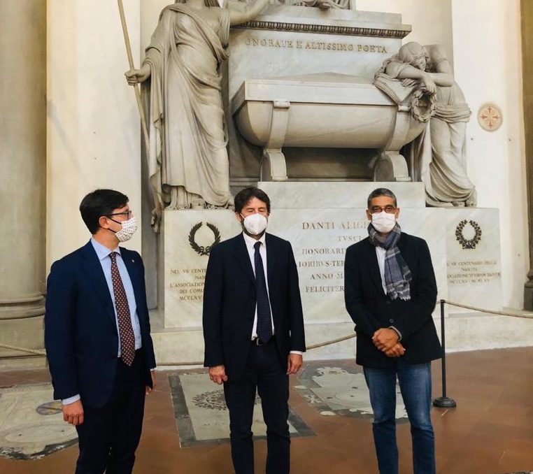 Il ministro Dario Franceschini ha visitato Santa Croce col sindaco Dario Nardella