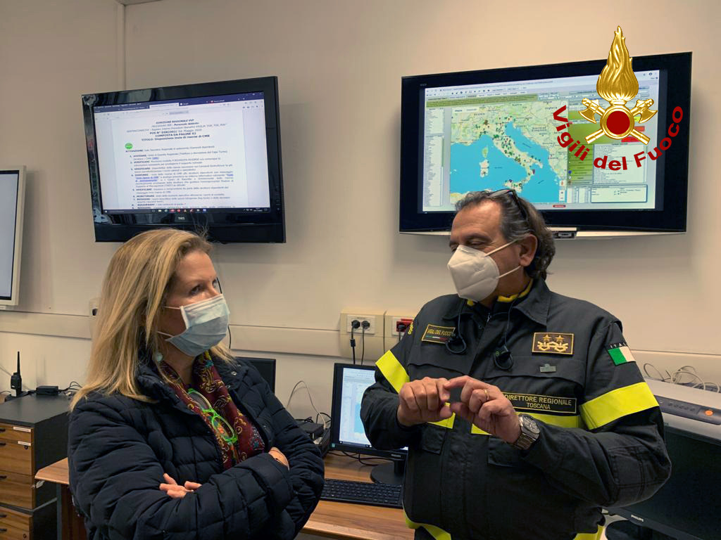 Il prefetto visita la Direzione Regionale Toscana dei vigili del fuoco – LE FOTO