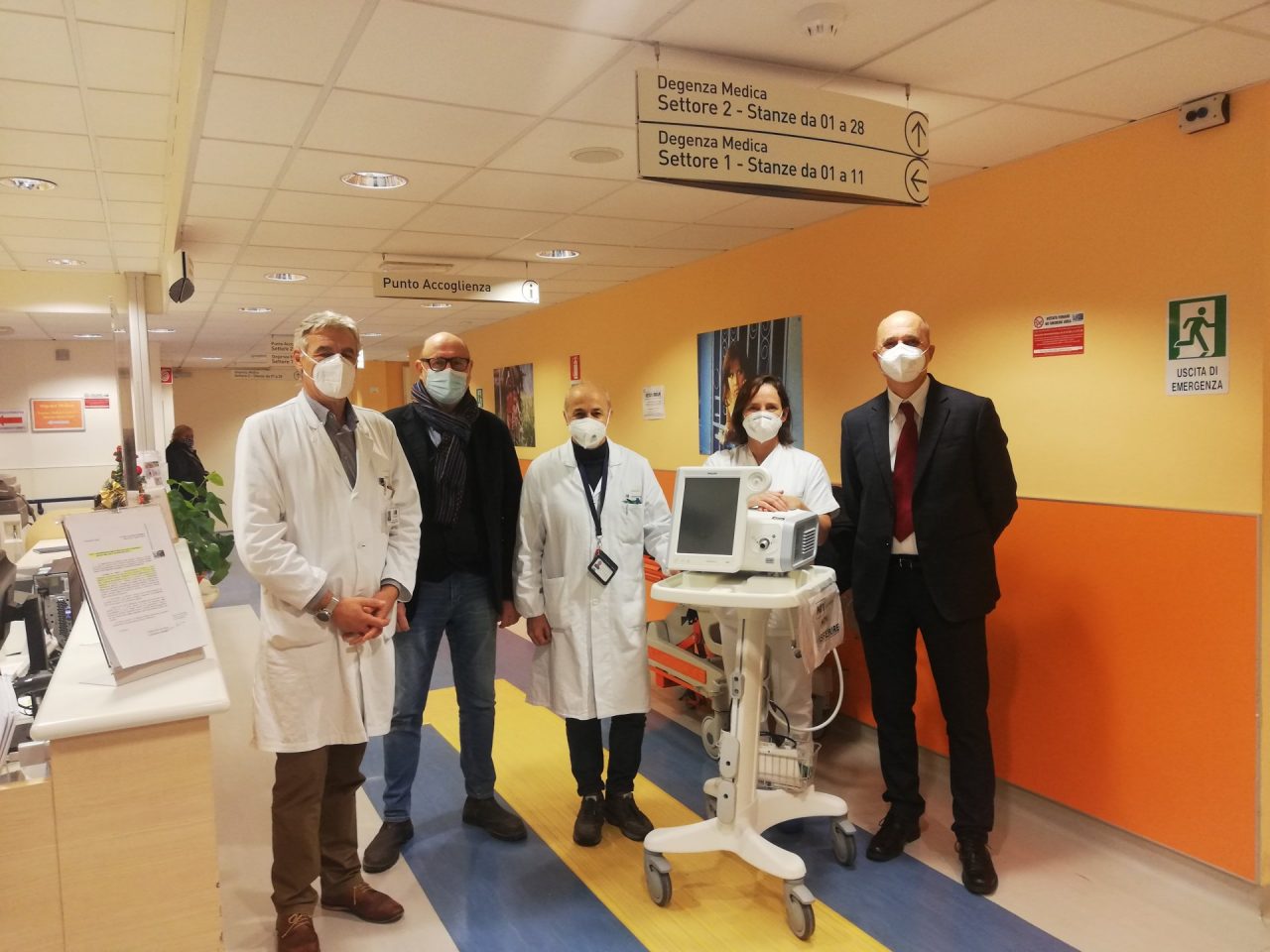 Fondazione AMI e Banca Alta Toscana hanno donato cinque ventilatori polmonari al Santo Stefano di Prato