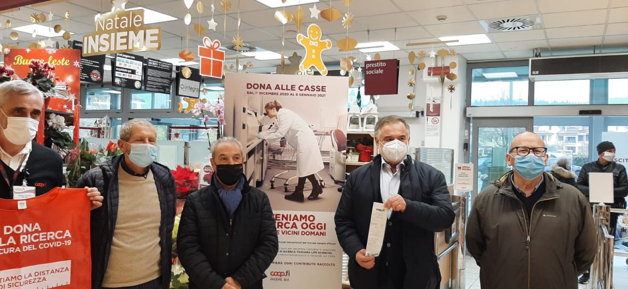 I sindaci Falchi e Prestini donano per la ricerca e contribuisce alla campagna di Unicoop Firenze