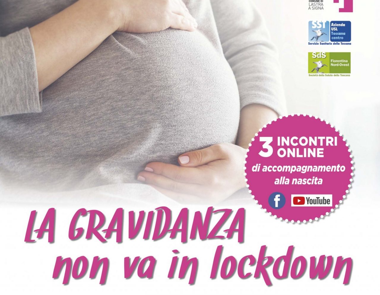La gravidanza non va in lockdown, tre incontri sul web di accompagnamento alla nascita