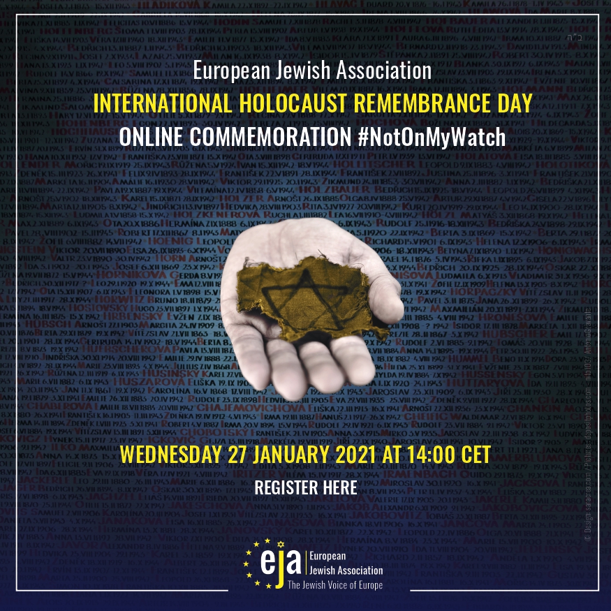 Giornata della Memoria, incontro online dell’European Jewish Association con leader e parlamentari europei. Partecipano esponenti del governo israeliano