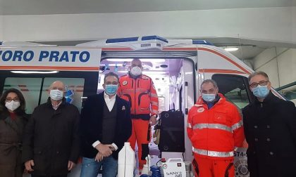 Donato un sanificatore alla Croce d'Oro di Prato