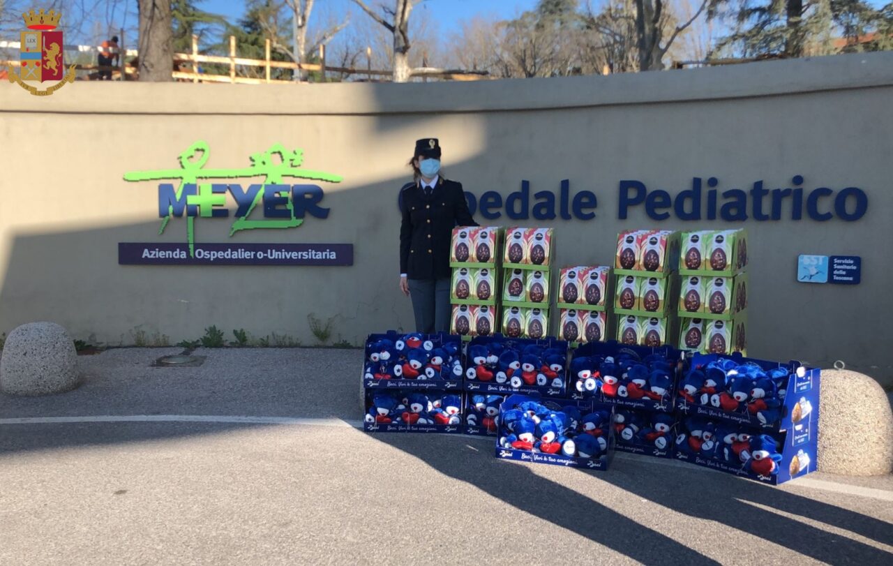 Polizia Postale Firenze: uova pasquali e peluche al Meyer