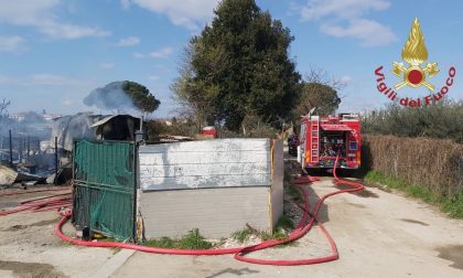 Incendio vicino all'ospedale di Prato