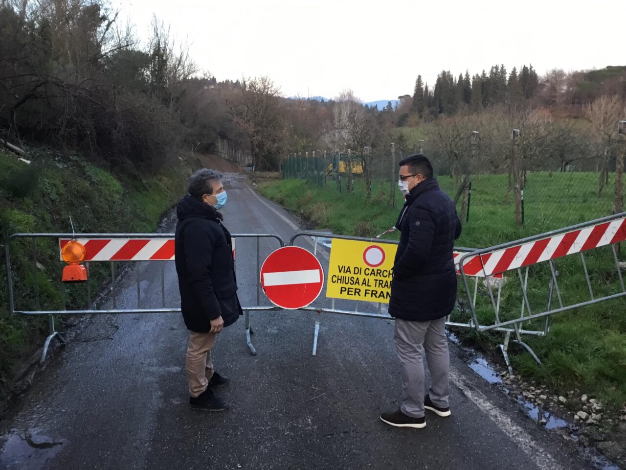 Frana sulla Fipili di Lastra a Signa, Forza Italia all’attacco sui lavori che non partono