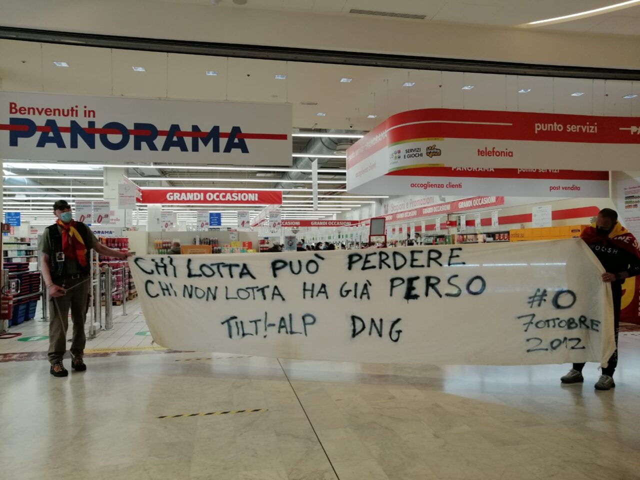 Pam Panorama, dipendenti in sciopero contro la cassa integrazione Covid /VEDi IL VIDEO