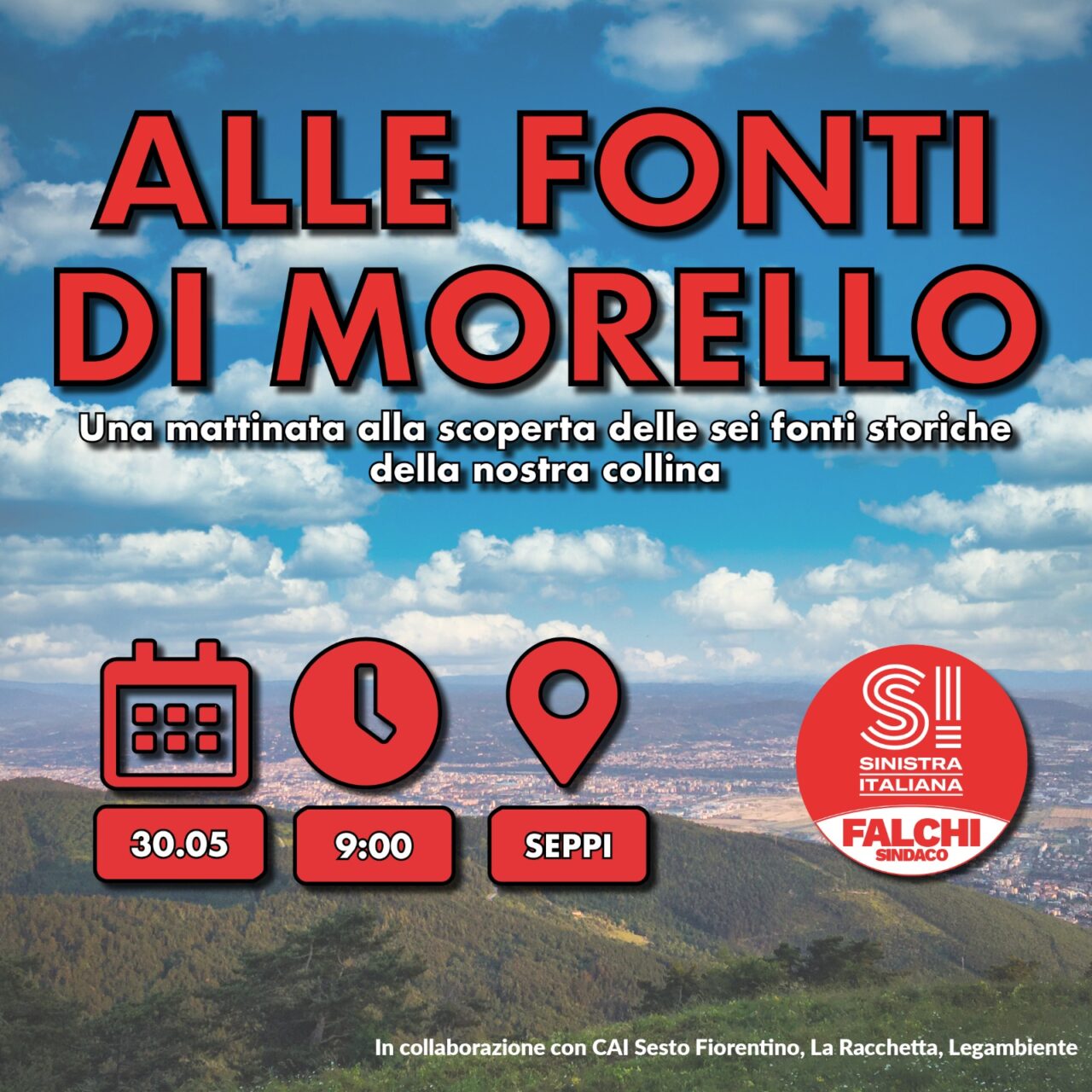 Camminata alle Fonti di Morello, organizzata da Sinistra Italiana di Sesto
