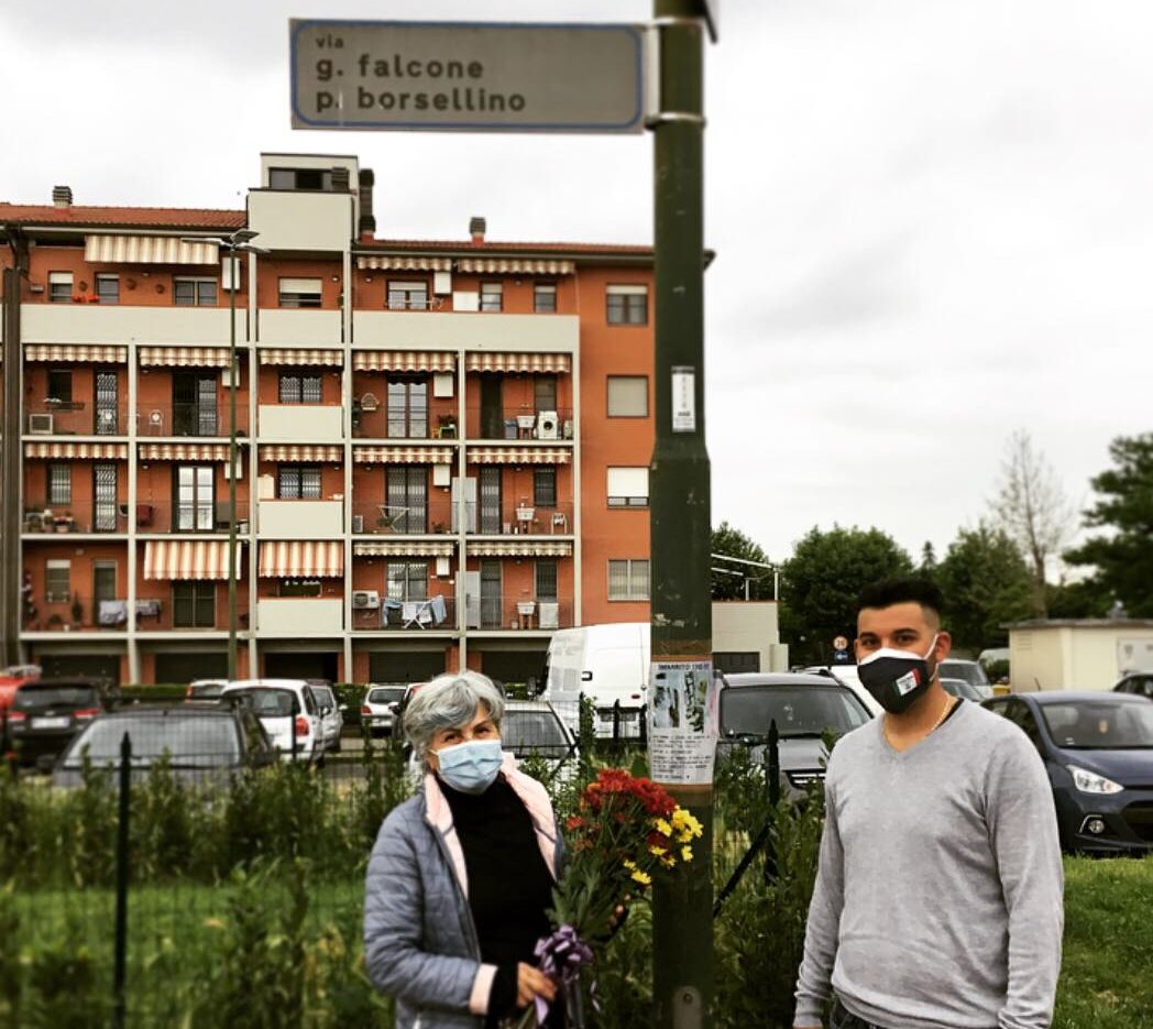 Strage di Capaci: l’omaggio di Forza Italia in via Falcone e Borsellino a Campi Bisenzio