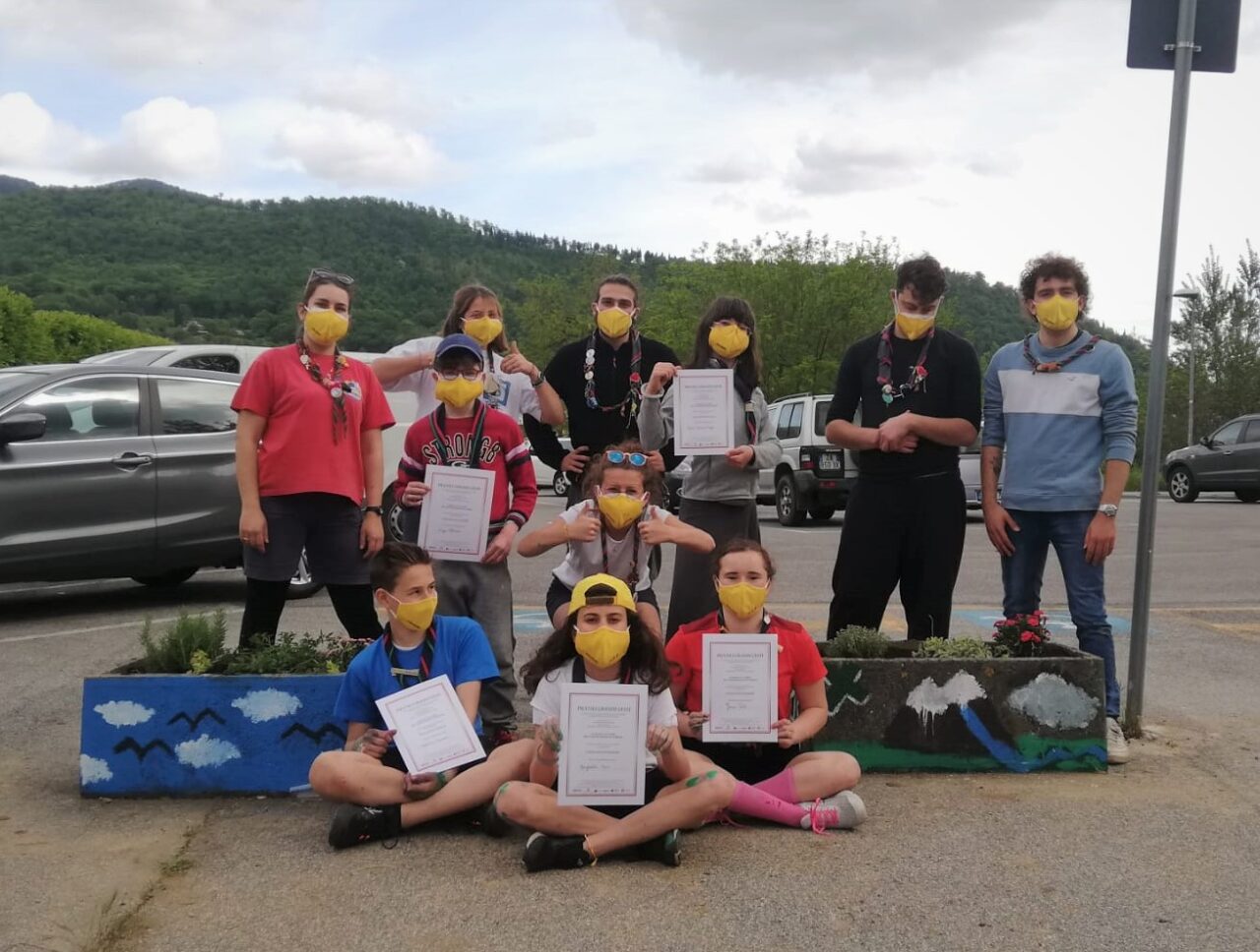 Gli scout di Vaiano aiutano a rimettere a nuovo una parte del “Parco Ferri”