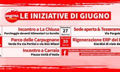 Sinistra per Calenzano, le iniziative di giugno