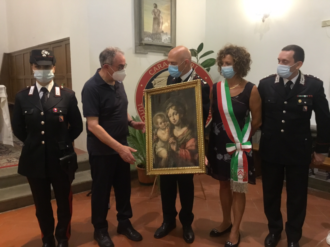 È tornata a Malmantile la “Madonna col bambino” rubata 40 anni fa a Marliano