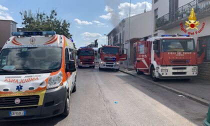 Incendio in un condominio a Prato