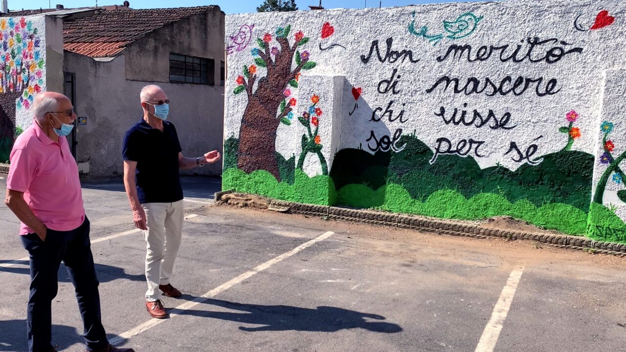 Un murale per L’Avvenire