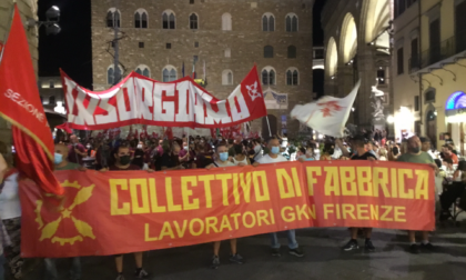 Gkn, In migliaia stasera alla manifestazione a Firenze