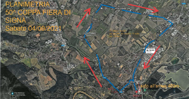 Provvedimenti alla circolazione per lo svolgimento della gara ciclistica a Signa