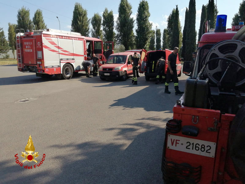 I vigili del fuoco toscani in viaggio verso la Calabria