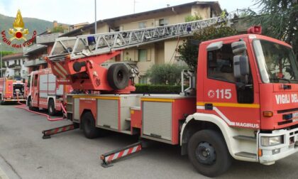 Incendio in un appartamento a Santa Lucia