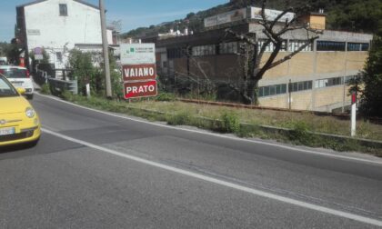 Ritornato il cartello di fine Prato a La Foresta sulla Sr325